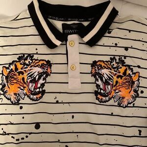 Switch Remarkable Limited Edition Embroidered Polo Shirt Size 4XL